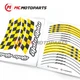 Yellow 17 inch GP01 Wheel Sticker For Kawasaki VULCAN S 650 EN650 2015-2020