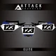Attack Graphics Elite Number Plate Backgrounds For Yamaha YZ450FX 2019