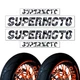 Supermoto 17" Inner Rim Decals Sticker F04 For Honda XR 250SM 03 04 05 XR250 SM