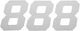 DCOR - 45-34-8 - Race Number Plate - #8 - White - 4"
