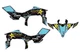 Fits Yamaha YFZ 450R 450X 09-13 graphic decal kit stickers 450r 2009 to 2013