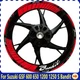17" Front+Rear Wheel Hub Decal Rim Decoration Reflective For Suzuki GSF Bandit
