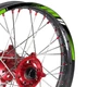 For Yamaha YZ450FX 20 21 22 23 21/18 inch MX Dirt Bike Green Wheel Stickers D01