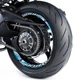 17 inch Vinyl Wheel Rim Stickers S29W For Yamaha YZF-R1S 10 17 18