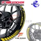 For Honda CBR1000RR 17-20 21 17 inch Black Yellow Rim Decal Wheel Stickers AA02