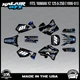 Graphics Kit for Yamaha YZ250 YZ125 (1996-2001) YZ 250 YZ 125 Rebel - BLUE