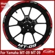 For Yamaha MT-09 MT 09 Motorcycle Accessories wheel decals rim stickers stripe
