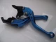 Yamaha YZF750R (93-98), CNC levers short blue/chrome adjusters, F14/C777