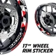 SP13 17'' Rim Wheel Stickers Decal Kit For Honda CBR1000RR-R Fireblade SP 20-21
