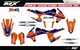 Fit KTM XCW XCFW EXC EXCF 2017 to 2019 & SX SXF XC XCF 2016 to 2018 graphic kit
