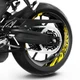 Yellow Inner Decal Wheel Rim Stickers S20W For Yamaha FZ09 MT-09 18 19 20 21