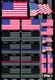FACTORY EFFEX Decal Sheet FX USA Flags 27-68000