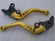Yamaha VMAX (2009-2020), CNC levers set short gold black adjusters, R104/C777