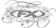 Factory Effex Logo Stickers 5pk FX 10-90018