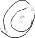 Drag Specialties Brake Line Front Black +10" Vinyl Braided FXDF 12-17 1741-3832