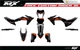 Fits KTM EXC EXC-F XC-W XCF-W 2024/25 and KTM-SX-XC-SXF-XCF-2023/24 graphic kit
