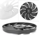 Black Engine Radiator Cooling Fan For Honda CBR1000RR 2004-16 CBR600RR 2003-2016