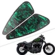 Green Skull Motorcycle Decals Fuel Gas Tank Pad Stickers for Harley XL883 1200