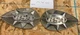 BSA A65 A50 Metal Tank Emblem Badges Lightning Thunderbolt 500 650 OEM Royal Sta