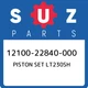 12100-22840-000 Suzuki Piston set lt230sh 1210022840000, New Genuine OEM Part