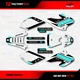 White Cyan Shift Racing Graphics kit fits 01-03 Honda XR80 Xr100 XR 80 100 Decal