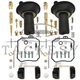 2 X For yamaha XVS650 V Star 650 Carb Rebuild Repair Kit Float Plunger Diaphragm