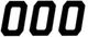 Dcor Race Plate Number #0 6"H Black 3-Pack
