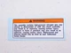 89-92 Honda FL400R FL400 Pilot TRX250X TRX 250X RR Shock Warning Label Decal