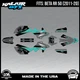 Graphics Kit for Beta RR50 (2011-2020) Orange-crew Series - TEAL
