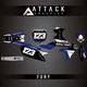 Attack Graphic 2069740013-298bb2-22 Custom Fury Complete Bike Restyle Graphic