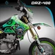 Suzuki Drz 400sm 400s 400 decals graphics Stickers Kit Supermoto Custom Green 