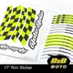 AA01 17" Wheel Rim Stickers Blue Stripes Tape For Suzuki GSXR750 92-20 92 93 94