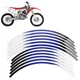 21" 18" Rim Wheel Decals For Honda CRF 250L/ RALLY CRF 300L /RALLY CRF230L Blue