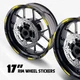 Red 17 Inch Outer Rim Sticker Stripe Decal L02B For Honda NC700 X
