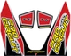PRO CIRCUIT T-6 Exhaust Decals DC22T6-RED - Durable Performance Graphics