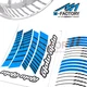 Racing 17 Inch Wheel Yellow Rim Stickers AA02 For Honda CBF650 14-20 17 18 19 20