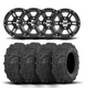 ITP SS212 12" Matte Black Wheels And Mud Lite II Tires [26x9-12]