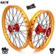 KKE 21/19 Cast Wheels for HONDA CRF250R CRF450R CRF450L CRF450X Red Hubs Gold