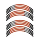L01B For Kawasaki ZX10R Ninja ZX1000 2004-2021 Orange Bike Decal Rim Sticker 20
