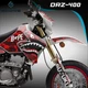 Suzuki Drz 400sm 400s 400 kit decals graphics Stickers Supermoto Camouflage Red
