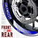 Blue GP07 Wheel Rim Vinyl Decal For Suzuki TL 1000 R / S SV650X