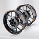 Orange 17 Inch Outer Rim Sticker Stripe Decal L02B For Ducati Monster 600