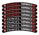 Motorcycle Sticker Decal For Ducati Diavel 1260 X8 Vinyl Laminated Red Silver