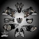 Kawasaki KLX 400 400R 400SR 2003 - 2006 GRAPHICS KIT DECALS OUTLAW BLACK