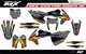 Fit KTM XCW XCFW EXC EXCF 2017 to 2019 & SX SXF XC XCF 2016 to 2018 graphic kit