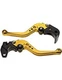 Snake Clutch Brake Lever CNC Golden Left Right For YAMAHA MT01 04-08 R-104 C-777