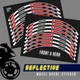 Retroreflective Red Tone Strips Sticker SH19 For Suzuki GSR 600 06-10 09 08 07