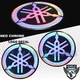 X2 2.125" 3D GEL "LASER"EMBLEM LOGO FAIRING/FENDER STICKER FOR YAMAHA NEO CHROME