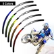 MX Bike Rim Sticker Tape Set RUSH 02 For Honda CRF250RX 2004-2017 09 10 11 12
