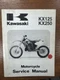 KAWASAKI 94-98 KX125 KX250 MOTORCYCLE SERVICE MANUAL BOOK  99924-1168-04